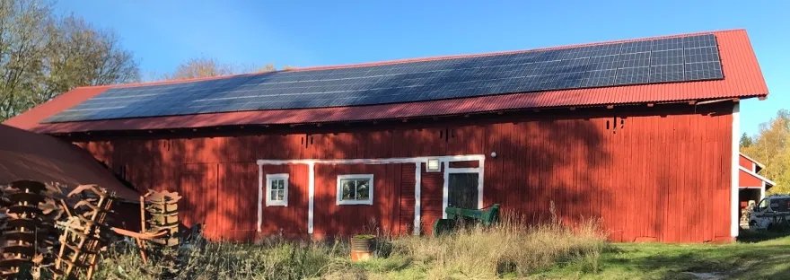 Solenergi driver lantbruk i Enköping